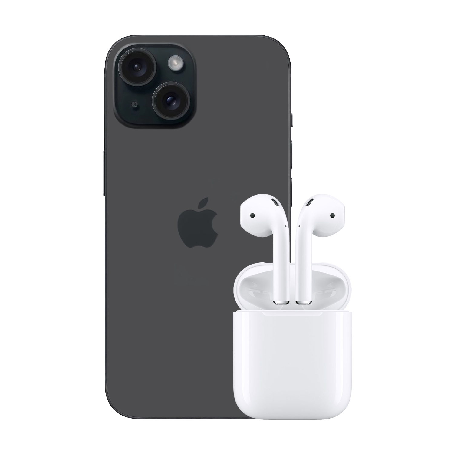 Foto 2 pulgar | iPhone 15 128 GB Negro RFB + Airpods 2 Blanco Reacondicionado