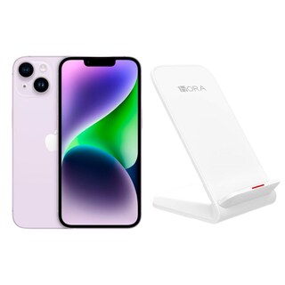 Foto 1 | Iphone 14 Plus 128gb Morado Chip Reacondicionado + Base Cargador