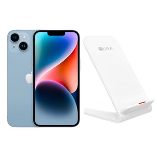 Foto 1 | Iphone 14 Plus 128gb Azul Chip Reacondicionado + Base Cargador
