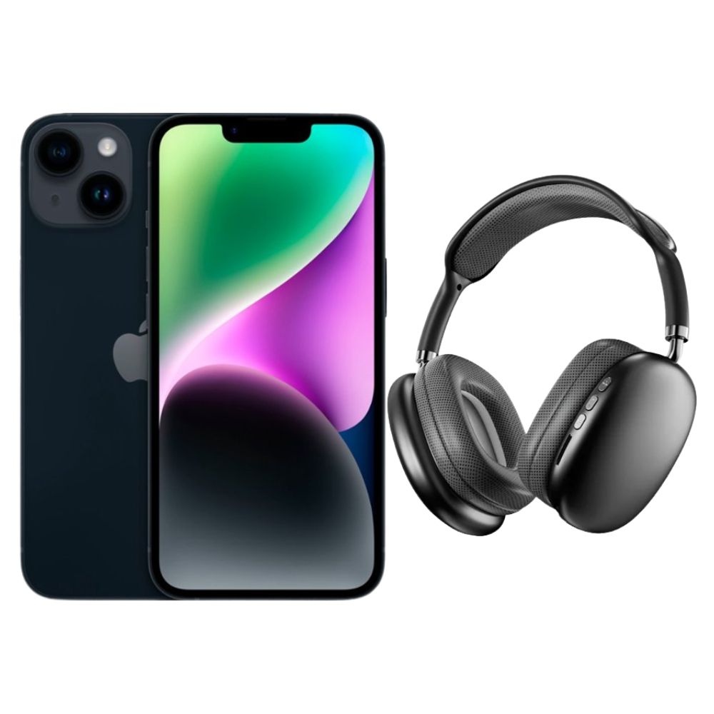 Foto 2 pulgar | Iphone 14 Plus 128gb Negro Chip Reacondicionado + Diadema Genérica