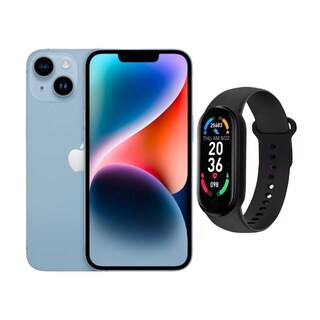 Foto 1 | Iphone 14 Plus 128gb Azul Chip Reacondicionado + Brasalete Genérico