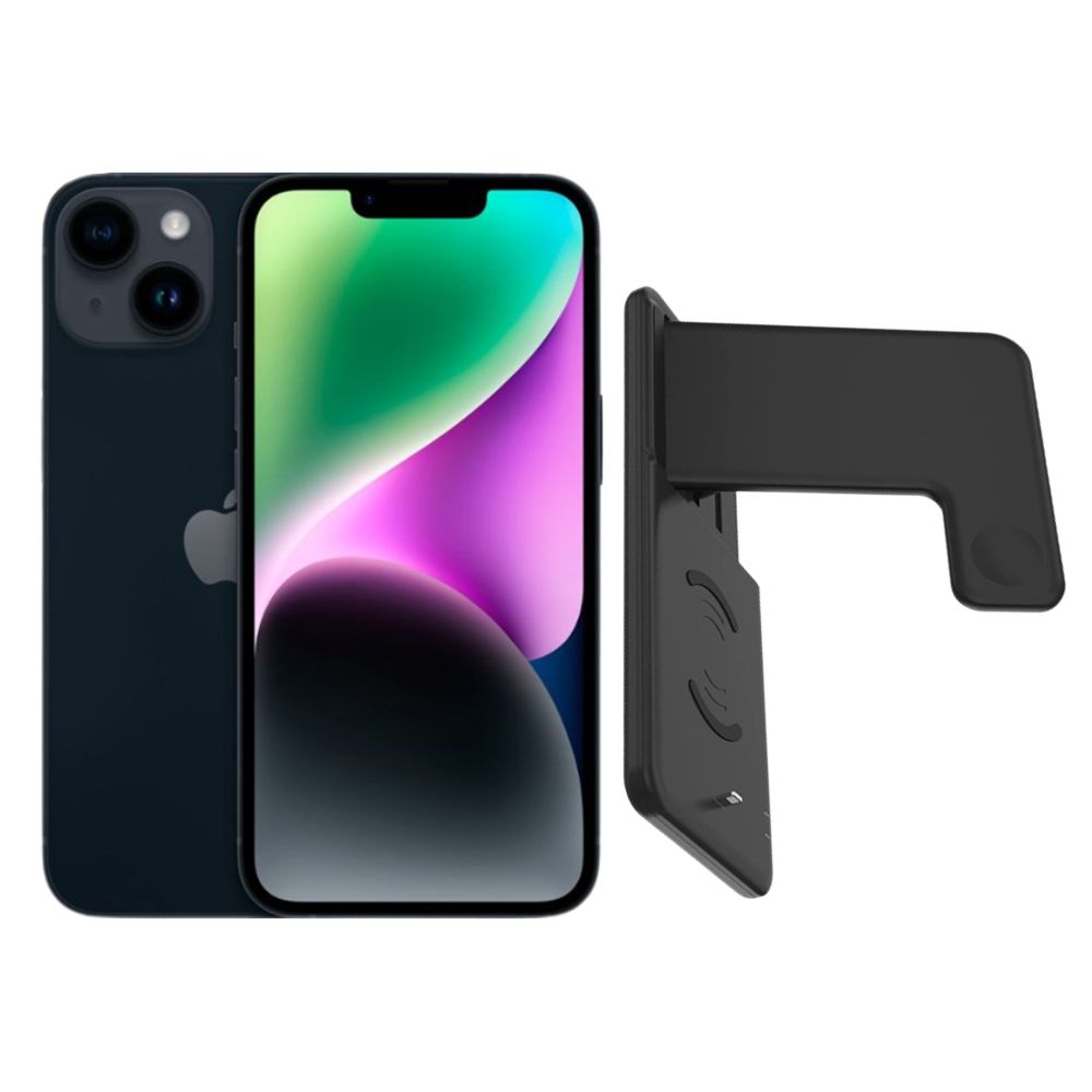 Foto 1 | Iphone 14 Plus 128gb Negro Chip Reacondicionado + Soporte Cargador
