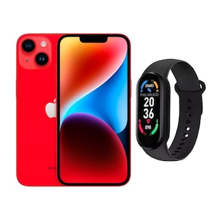 Foto 1 | Iphone 14 Plus 128gb Rojo Chip Reacondicionado + Brasalete Genérico