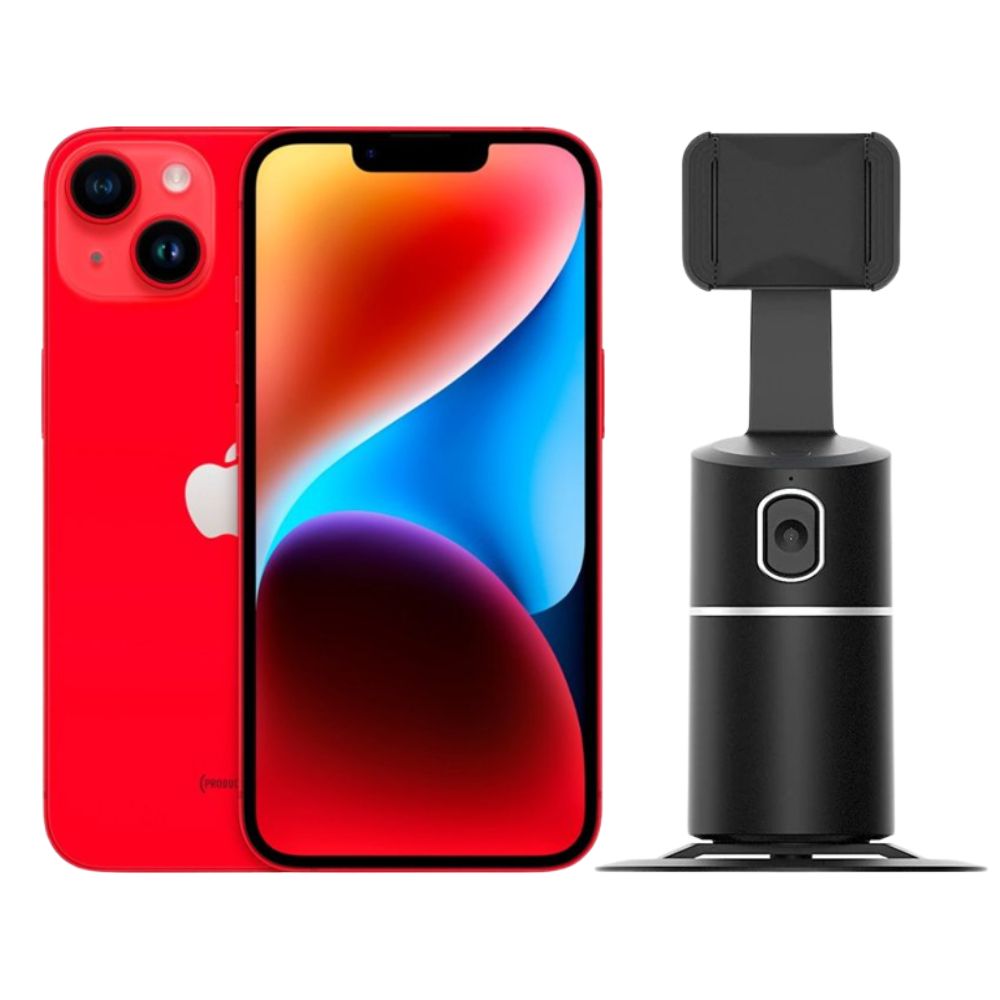Foto 2 pulgar | Iphone 14 Plus 128gb Rojo Chip Reacondicionado + Estabilizador
