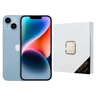 Foto 1 | Iphone 14 Plus 128gb Azul E-sim Reacondicionado + Reloj Genérico
