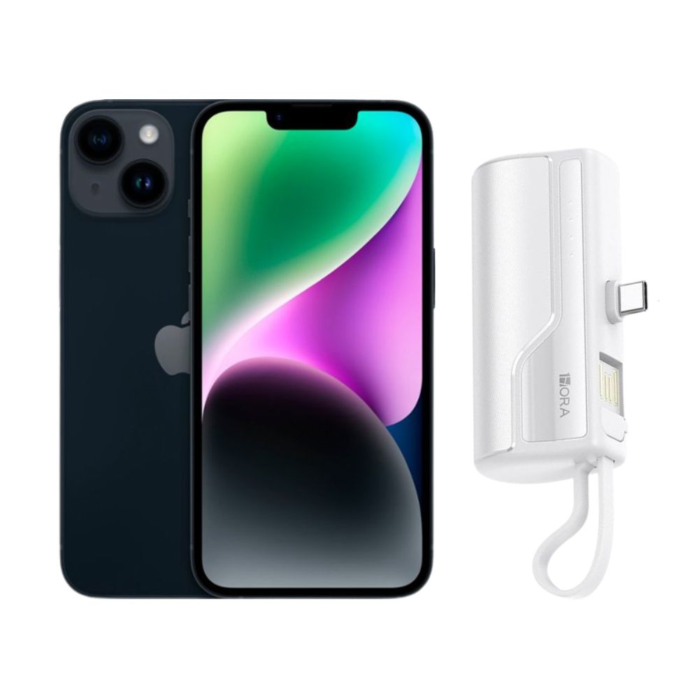 Foto 2 pulgar | Iphone 14 Plus 128gb Negro Chip Reacondicionado + Mini Power Bank