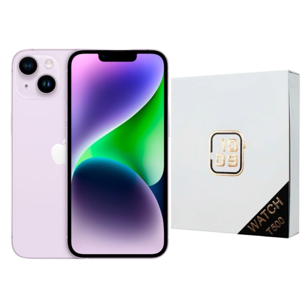 Foto 2 pulgar | Iphone 14 Plus 128gb Morado E-sim Reacondicionado + Reloj Genérico