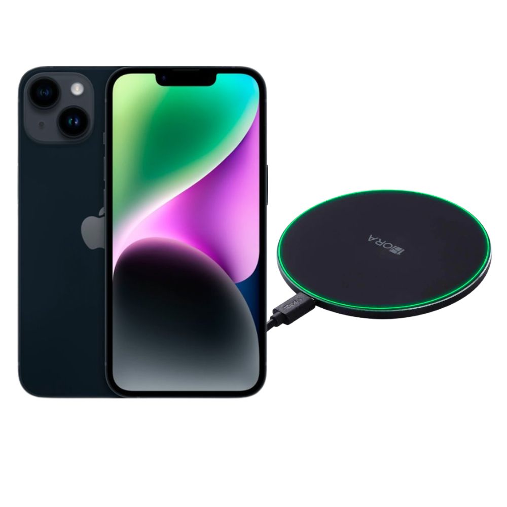 Foto 2 pulgar | Iphone 14 Plus 128gb Negro E-sim Reacondicionado + Cargador Genérico
