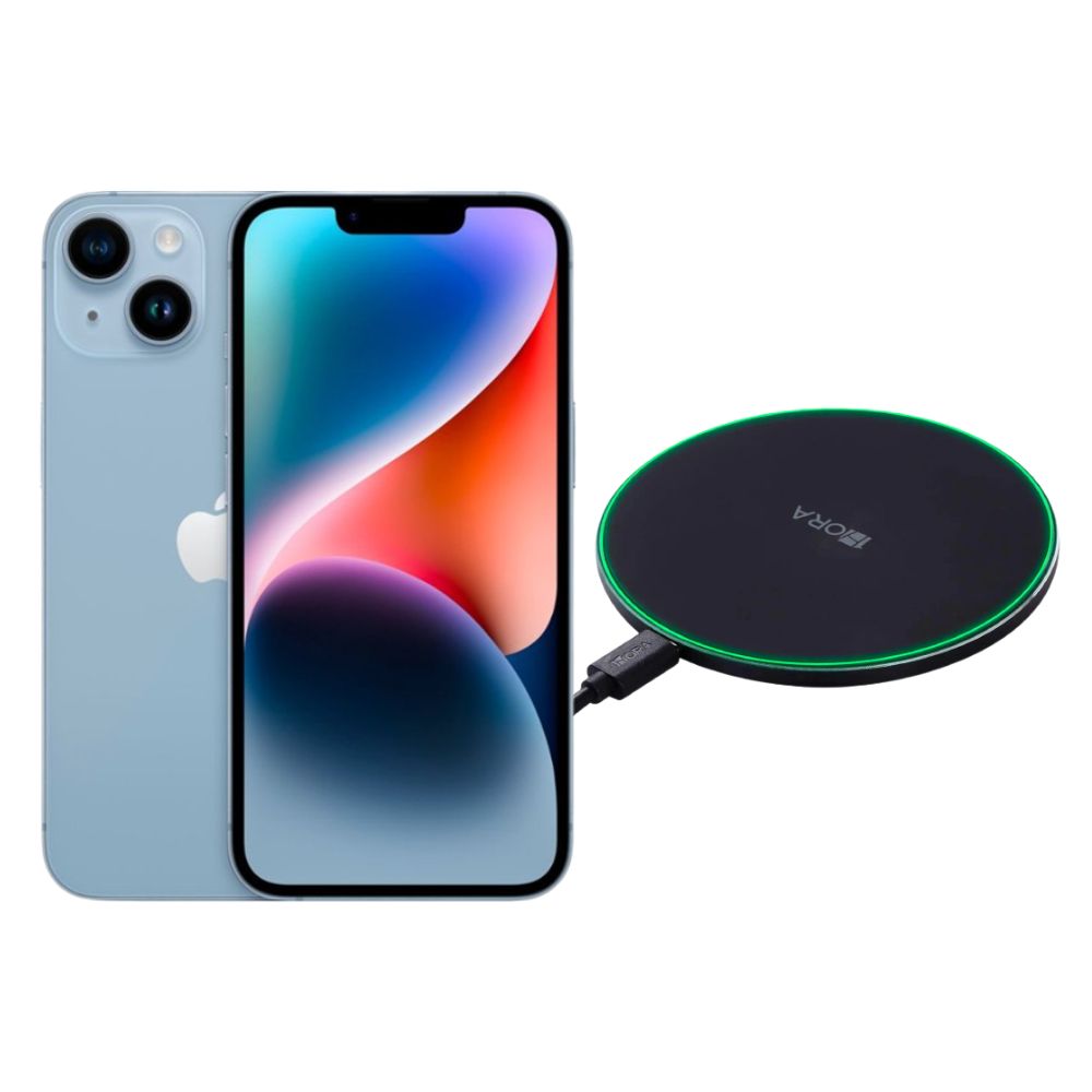 Foto 2 pulgar | Iphone 14 Plus 128gb Azul E-sim Reacondicionado + Cargador Genérico