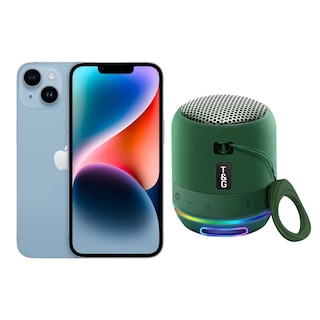 Foto 1 | Iphone 14 Plus 128gb Azul E-sim Reacondicionado + Mini Bocina