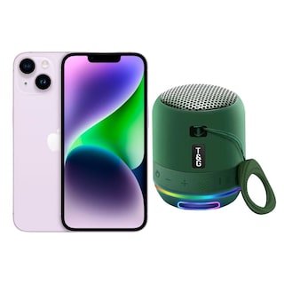 Foto 1 | Iphone 14 Plus 128gb Morado E-sim Reacondicionado + Mini Bocina