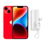 Iphone 14 Plus 128gb Rojo E-sim Reacondicionado + Mini Power Bank