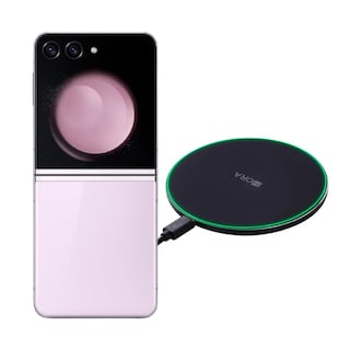 Foto 1 | Galaxy Z Flip 5 256gb Lila Reacondicionado + Cargador Genérico