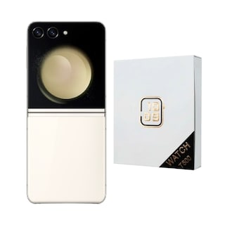 Foto 1 | Galaxy Z Flip 5 256gb Crema Reacondicionado + Reloj Genérico