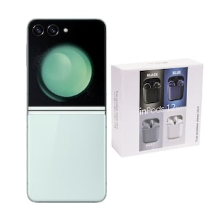 Foto 1 | Galaxy Z Flip 5 256gb Verde Reacondicionado + Audífonos Genéricos