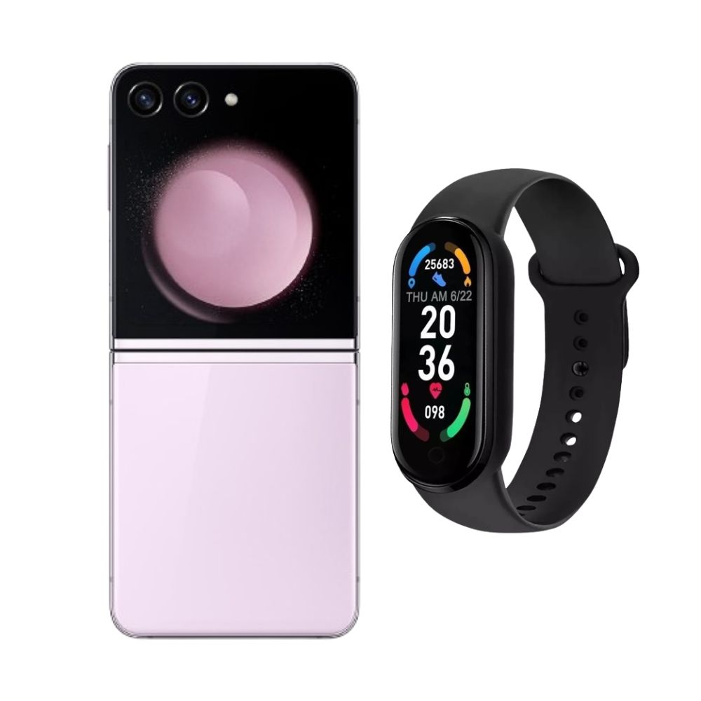 Foto 1 | Galaxy Z Flip 5 256gb Lila Reacondicionado + Brasalete Genérico