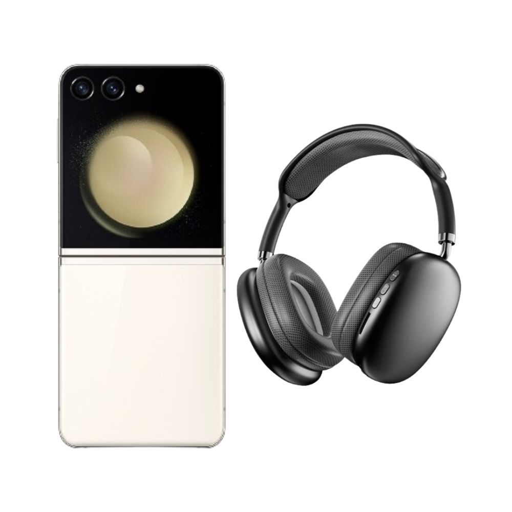 Foto 1 | Galaxy Z Flip 5 256gb Crema Reacondicionado + Diadema Genérica