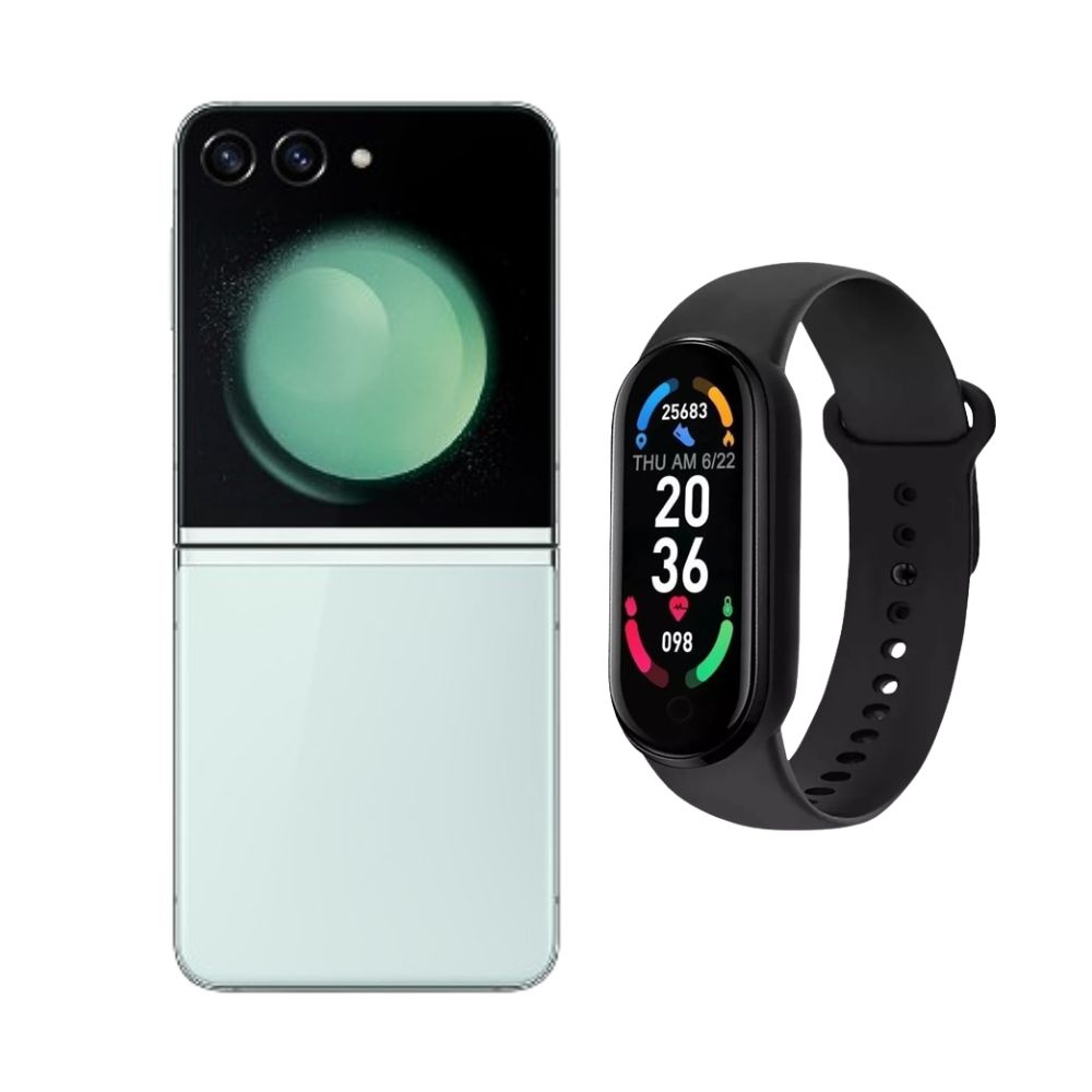 Foto 1 | Galaxy Z Flip 5 256gb Verde Reacondicionado + Brasalete Genérico
