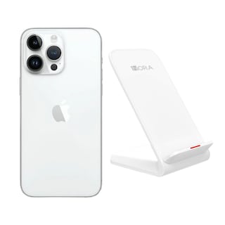 Foto 1 | Iphone 14 Pro 128gb Plata E-sim Reacondicionado Más Base Cargador