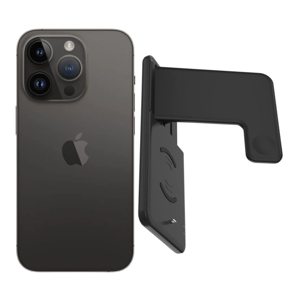 Iphone 14 Pro 128gb Negro Chip Reacondicionado Más Soporte Cargador