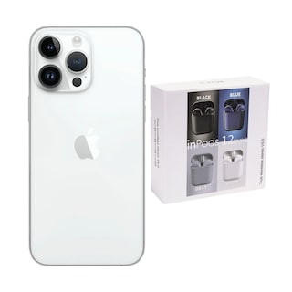 Foto 1 | Iphone 14 Pro 128gb Plata Chip Reacondicionado Más Audífonos Genéricos