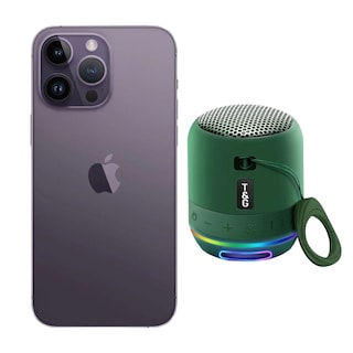 Foto 1 | Iphone 14 Pro 128gb Morado Chip Reacondicionado Más Mini Bocina