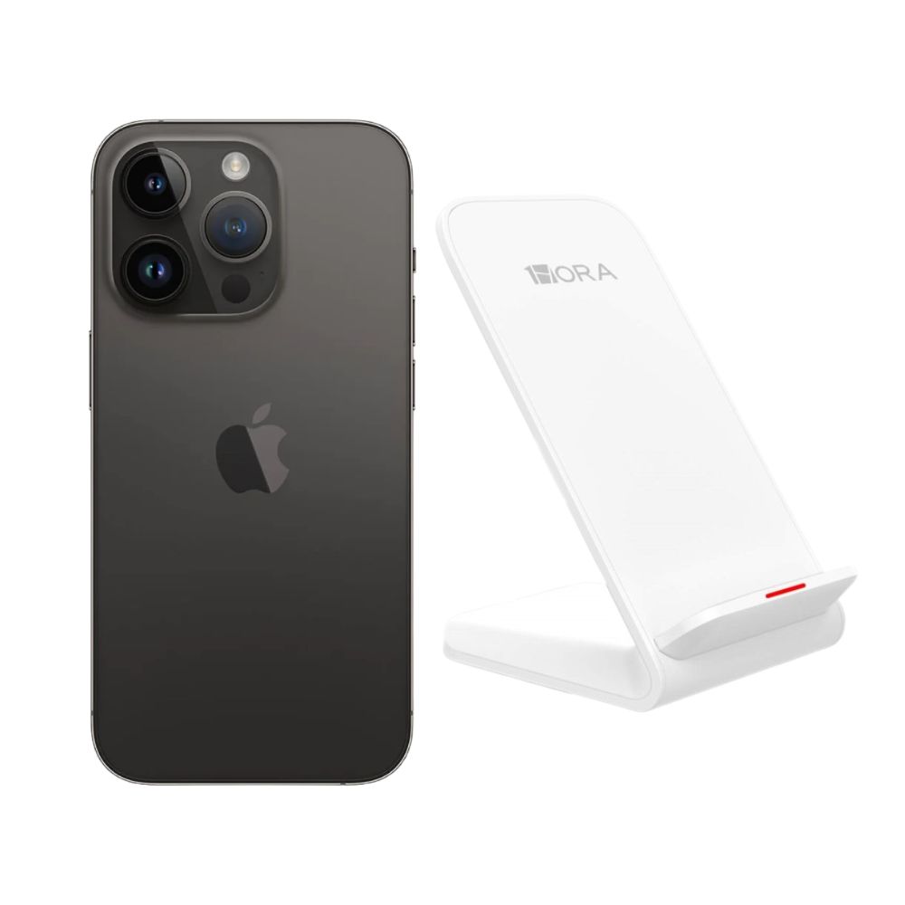 Foto 2 pulgar | Iphone 14 Pro 128gb Negro E-sim Reacondicionado Más Base Cargador