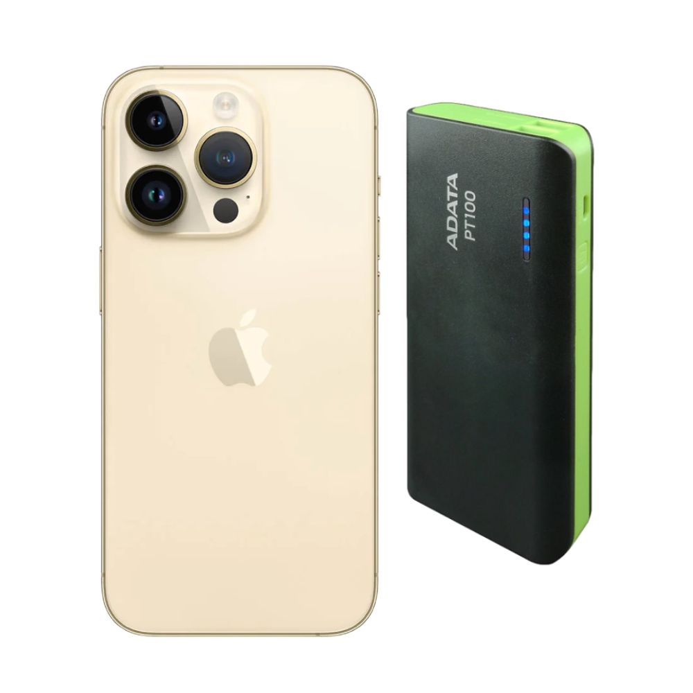 Foto 2 pulgar | Iphone 14 Pro 128gb Dorado Chip Reacondicionado Más Power Bank 10,000mah