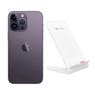 Foto 1 | Iphone 14 Pro 128gb Morado Chip Reacondicionado Más Base Cargador