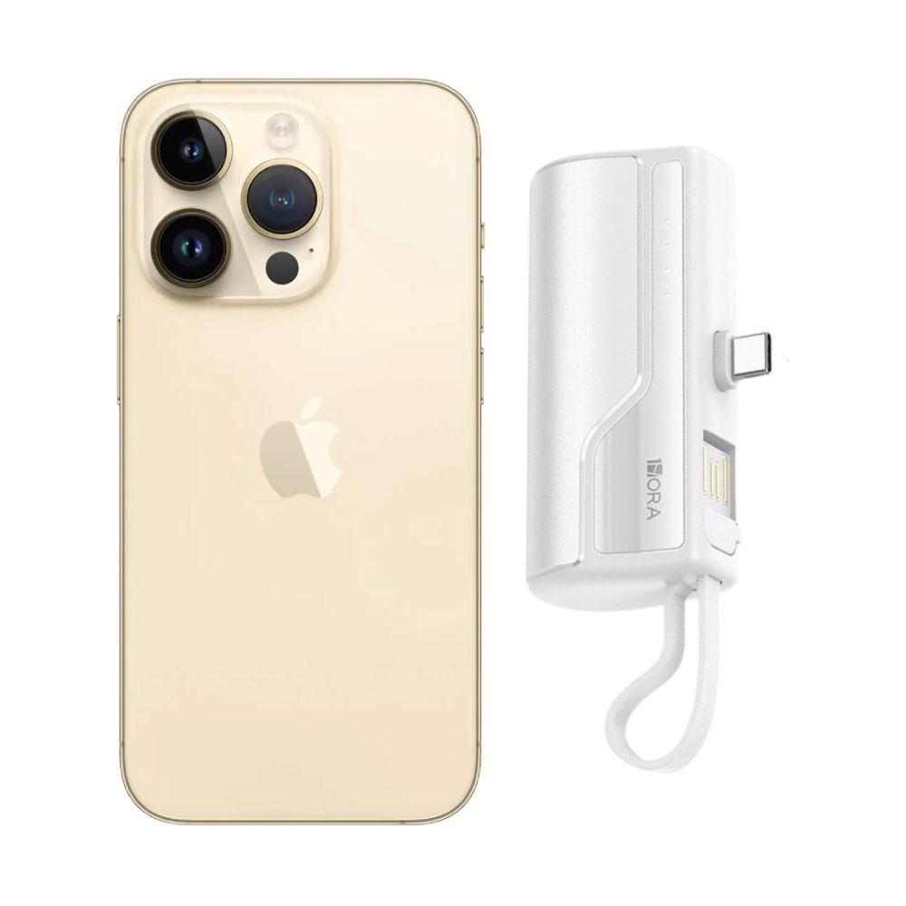 Iphone 14 Pro 128gb Dorado Chip Reacondicionado Más Mini Power Bank