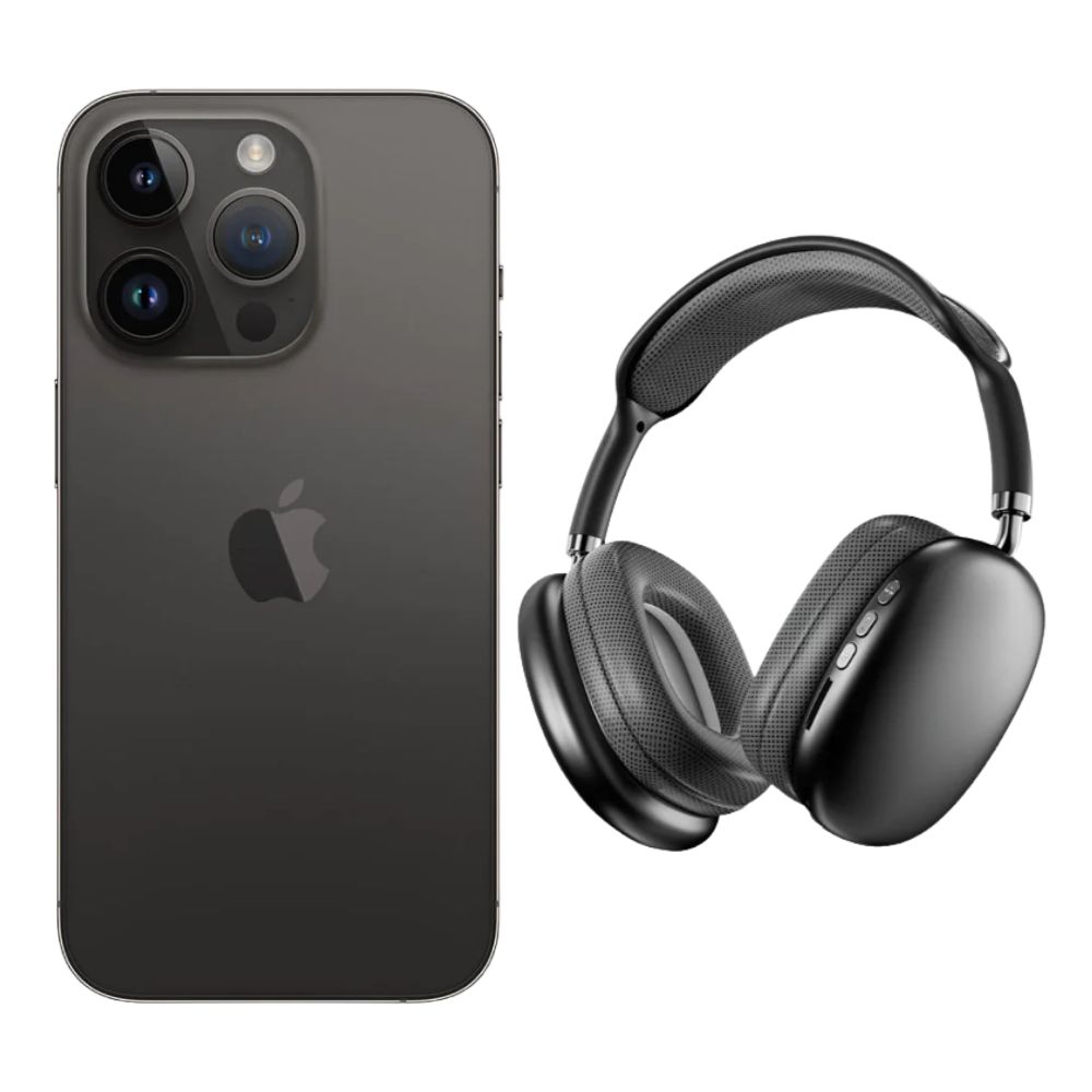 Foto 2 pulgar | Iphone 14 Pro 128gb Negro Chip Reacondicionado Más Diadema Genérica
