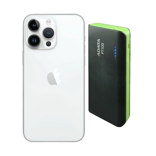 Foto 1 | Iphone 14 Pro Max 128gb Plata Chip Reacondicionado Más Power Bank 10,000mah