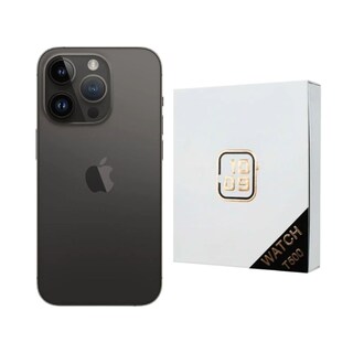 Foto 1 | Iphone 14 Pro Max 128gb Negro Chip Reacondicionado Más Reloj Genérico