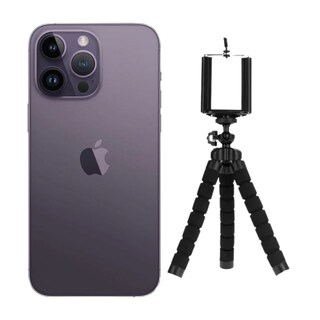 Foto 1 | Iphone 14 Pro Max 128gb Morado Chip Reacondicionado Más Tripode