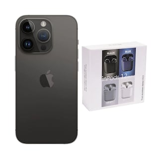 Foto 1 | Iphone 14 Pro Max 128gb Negro Chip Reacondicionado Más Audífonos Genéricos