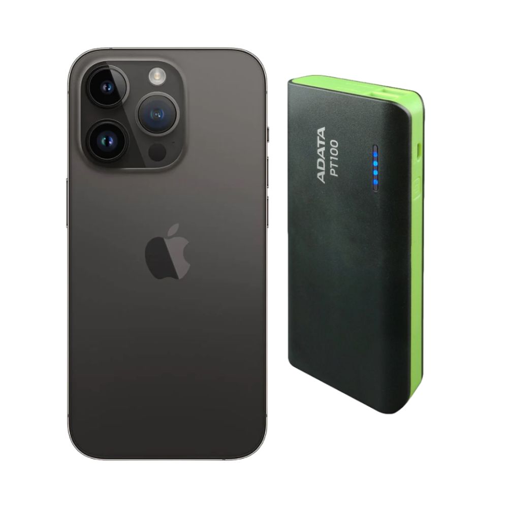 Foto 2 pulgar | Iphone 14 Pro Max 128gb Negro Chip Reacondicionado Más Power Bank 10,000mah