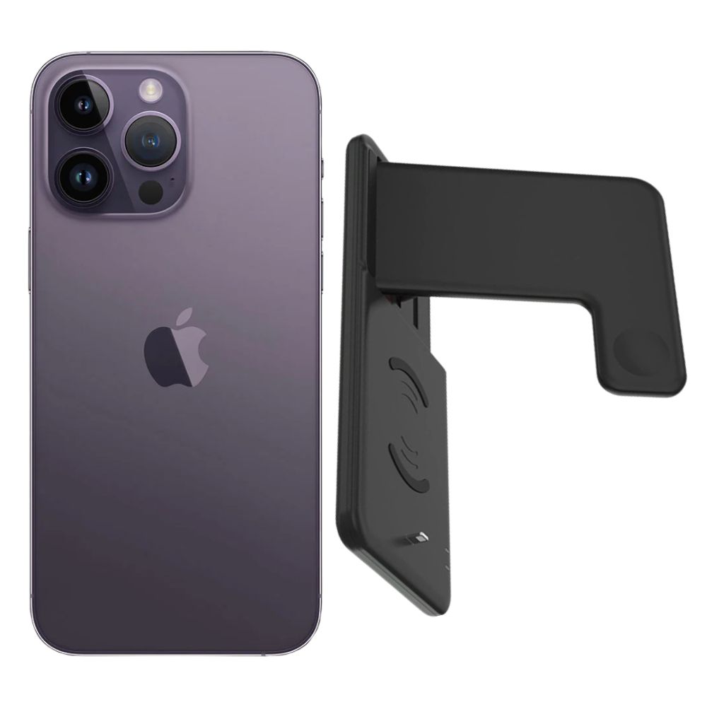 Foto 2 pulgar | Iphone 14 Pro Max 128gb Morado Chip Reacondicionado Más Soporte Cargador