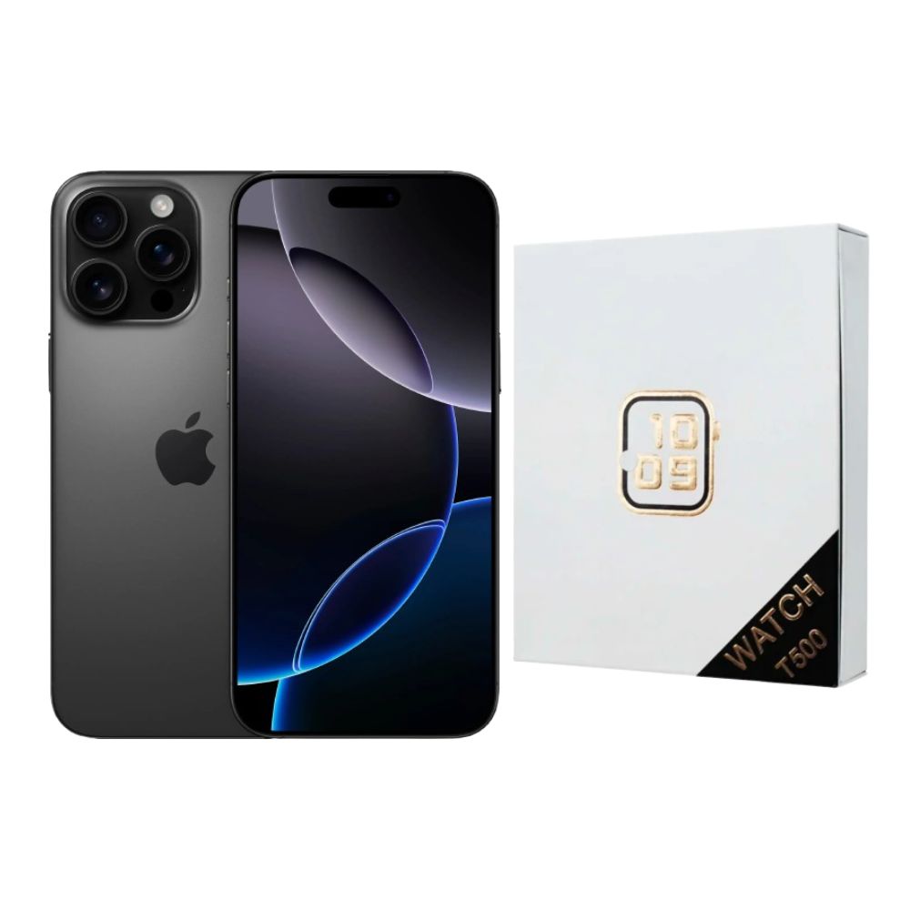 Foto 2 pulgar | Iphone 16 Pro Max 256gb Negro Chip Reacondicionado Más Reloj Genérico
