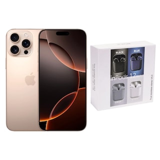 Foto 1 | Iphone 16 Pro Max 256gb Desierto Chip Reacondicionado Más Audífonos Genéricos