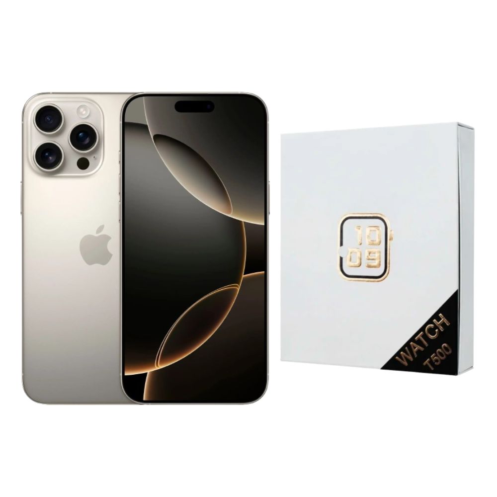 Iphone 16 Pro Max 256gb Natural Chip Reacondicionado Más Reloj Genérico