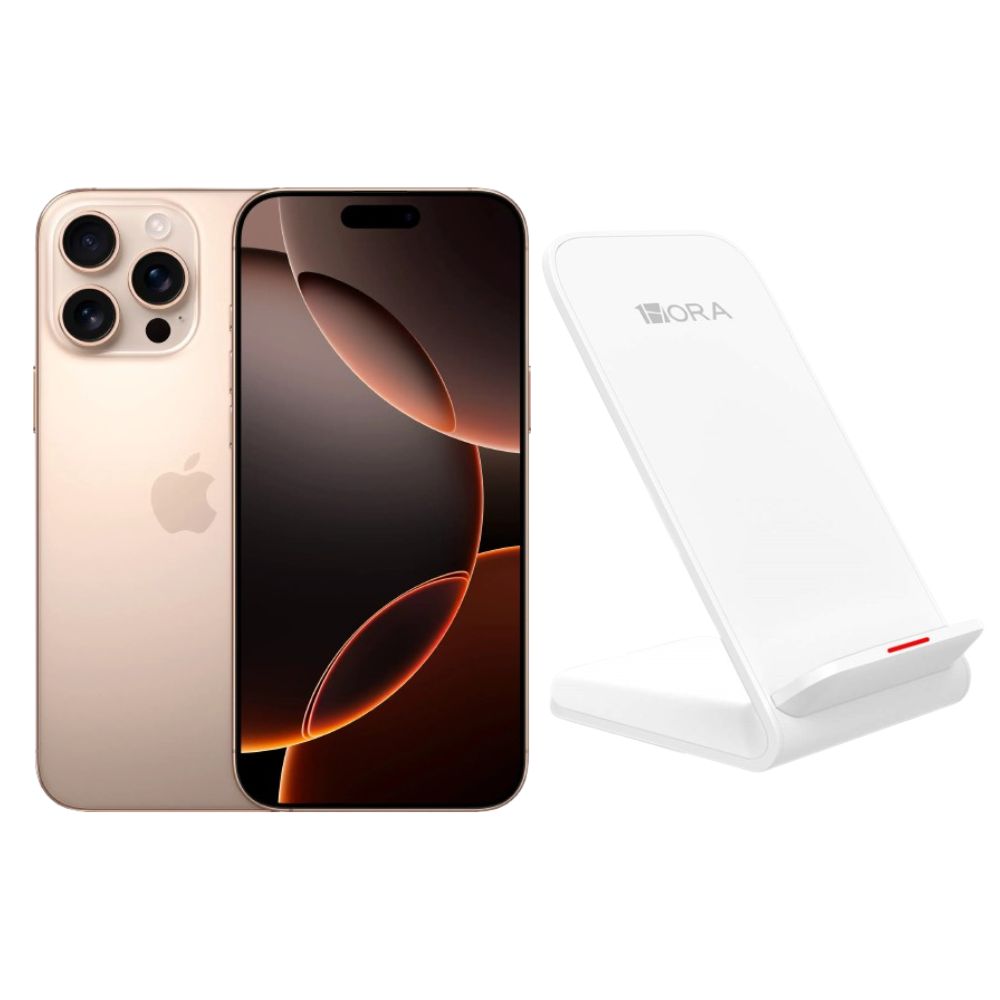 Foto 2 pulgar | Iphone 16 Pro Max 256gb Desierto E-sim Reacondicionado Más Base Cargador