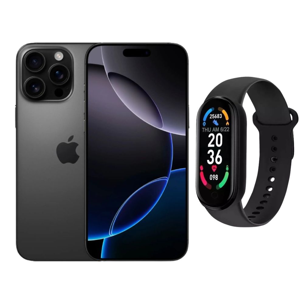 Foto 2 pulgar | Iphone 16 Pro Max 256gb Negro E-sim Reacondicionado Más Brasalete Genérico
