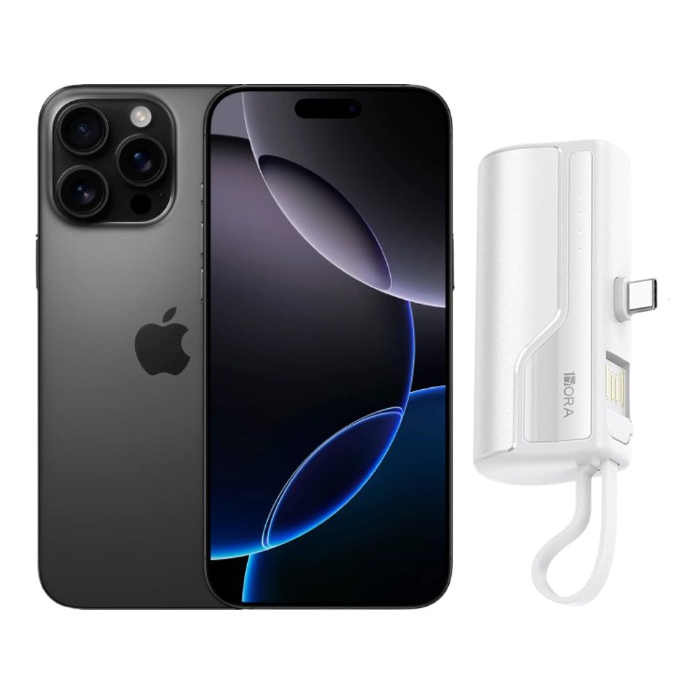 Iphone 16 Pro Max 256gb Negro E-sim Reacondicionado Más Mini Power Bank