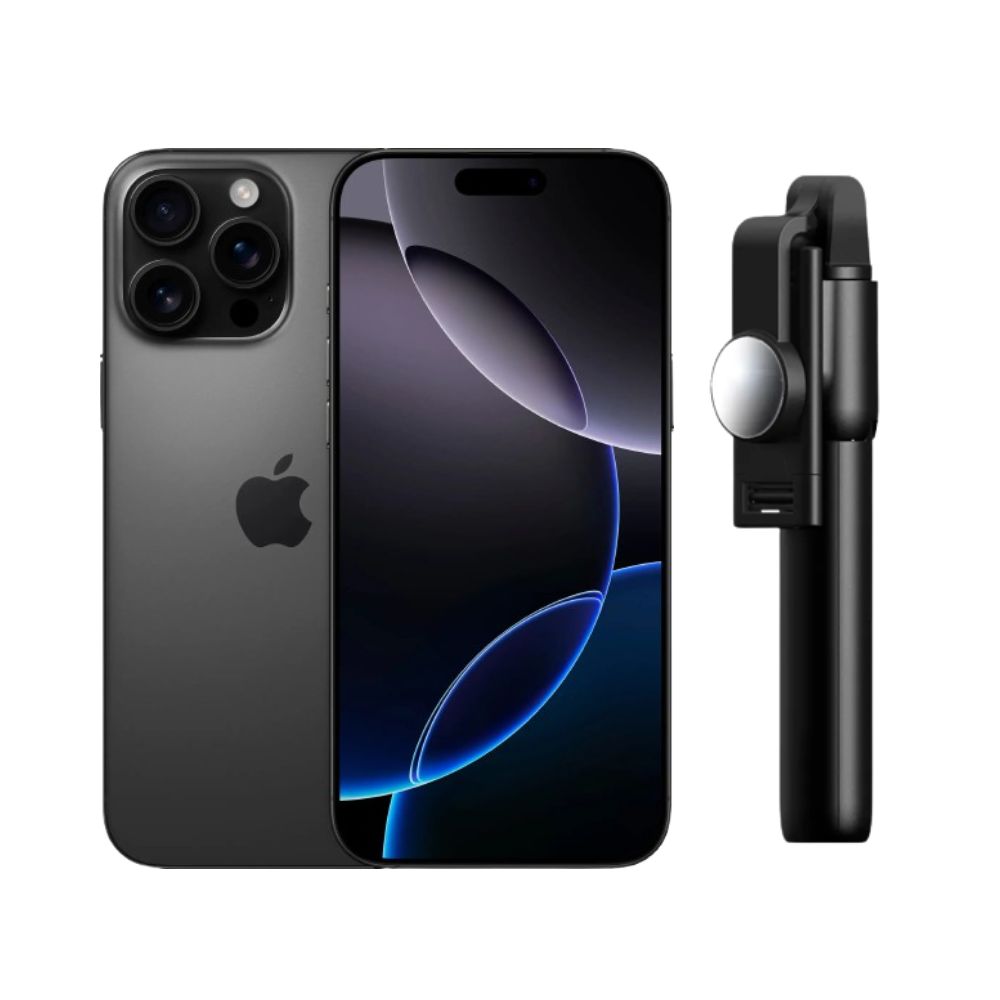 Foto 2 pulgar | Iphone 16 Pro Max 256gb Negro E-sim Reacondicionado Más Baston Bluetooth