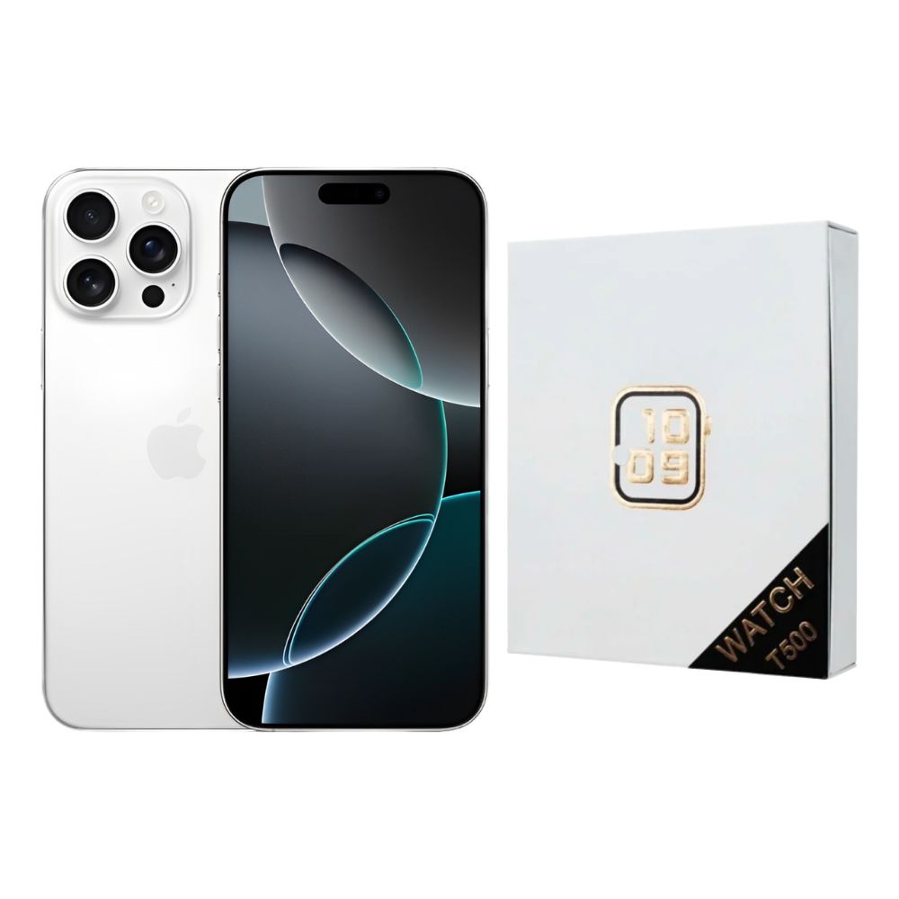 Foto 1 | Iphone 16 Pro Max 256gb Blanco E-sim Reacondicionado Más Reloj Genérico