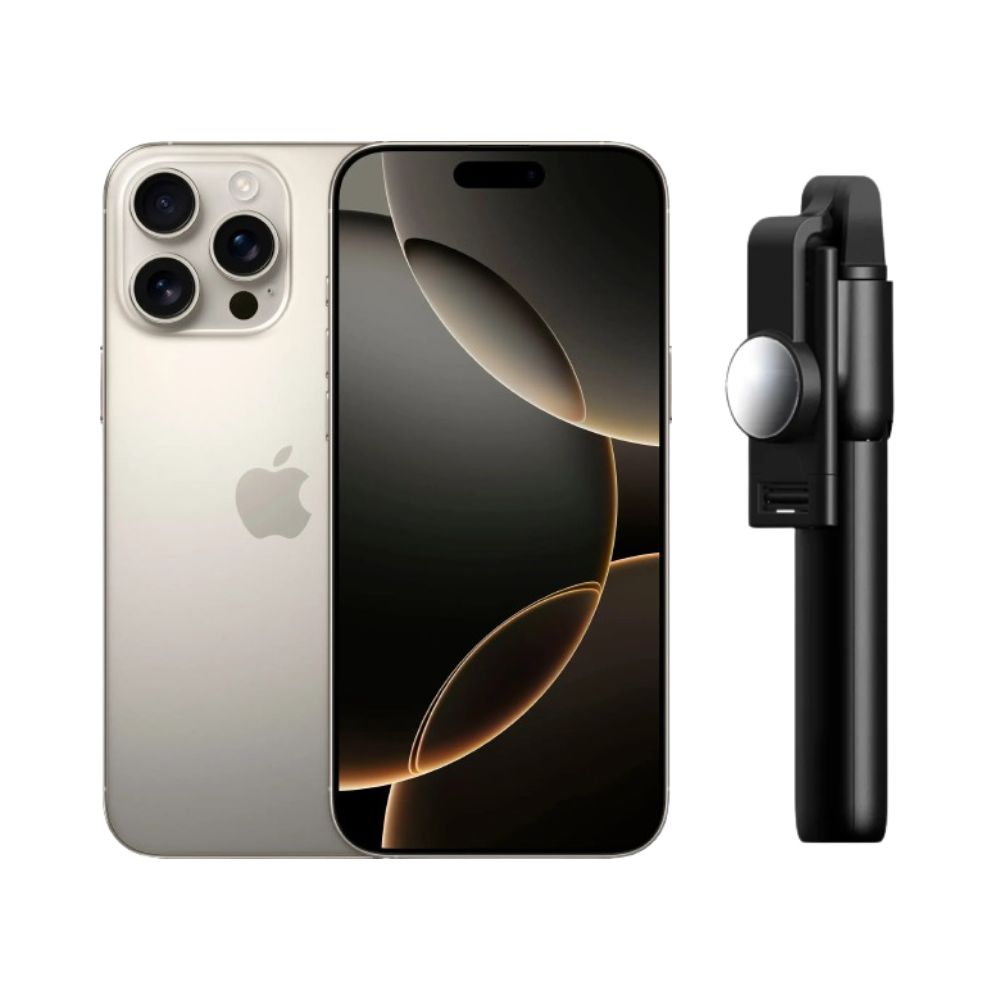 Iphone 16 Pro Max 256gb Natural E-sim Reacondicionado Más Baston Bluetooth