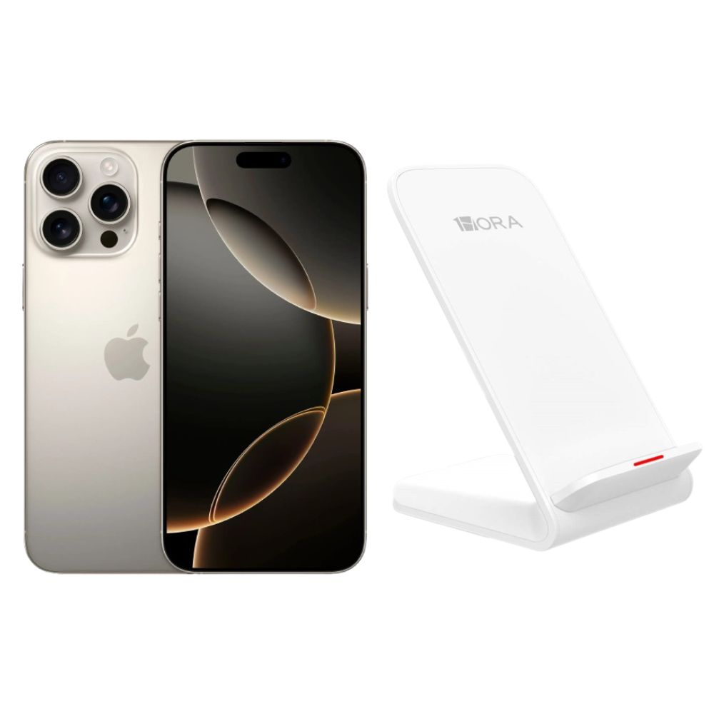 Iphone 16 Pro Max 256gb Natural E-sim Reacondicionado Más Base Cargador