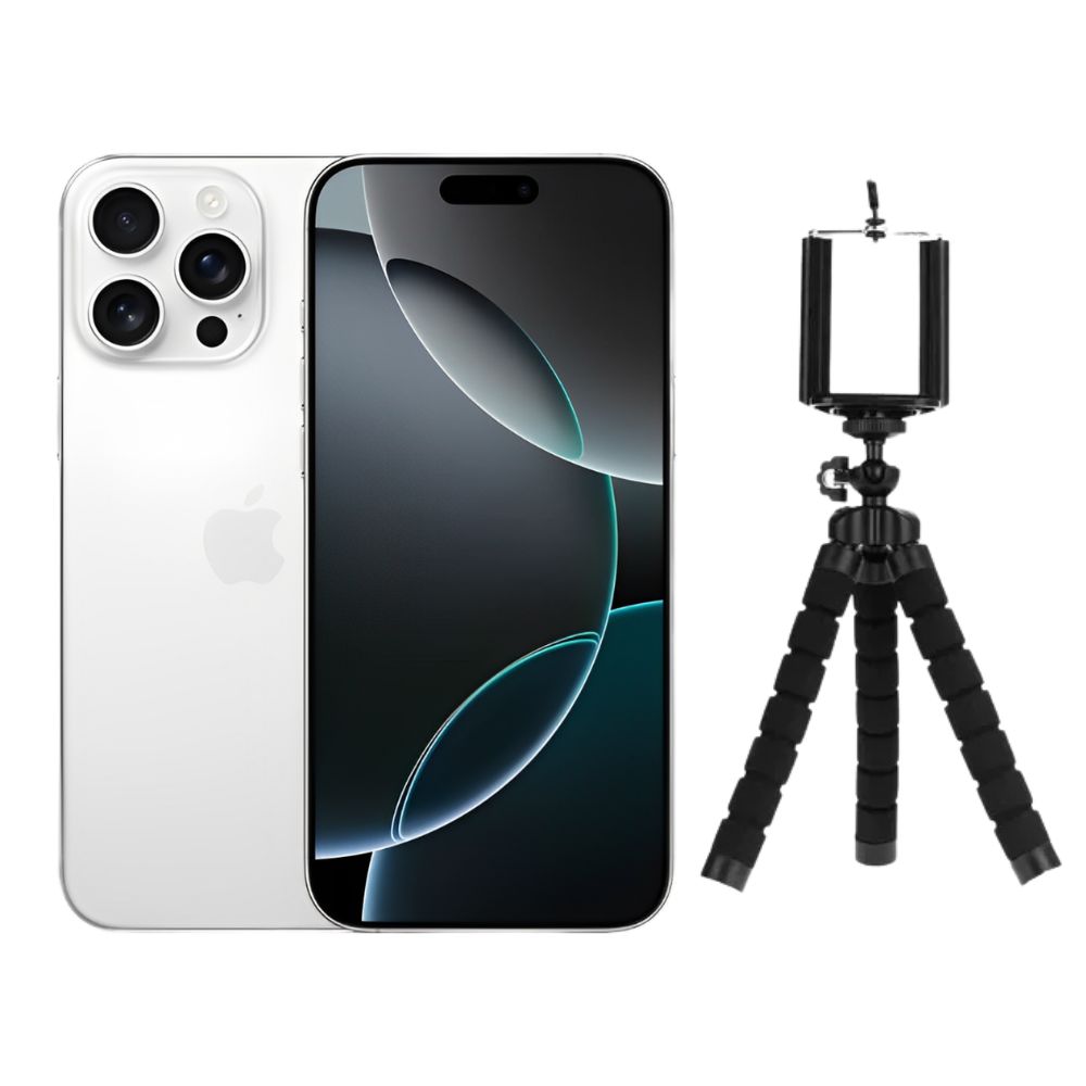 Foto 1 | Iphone 16 Pro Max 256gb Blanco E-sim Reacondicionado Más Tripode