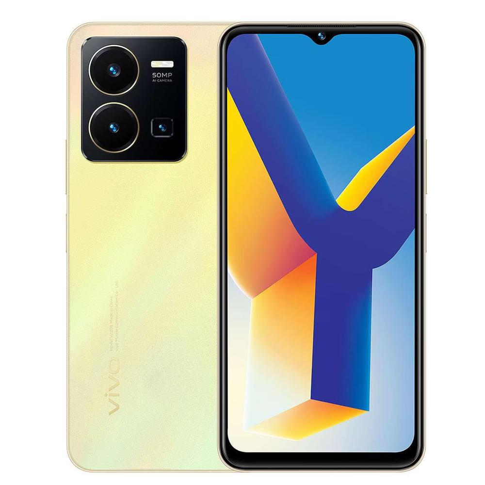 Foto 2 pulgar | Vivo Y35 128gb Oro Reacondicionado