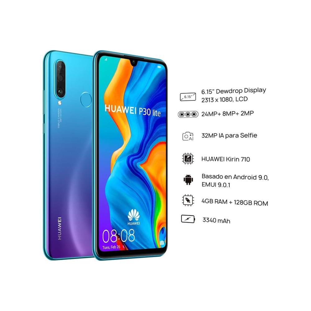 Foto 4 pulgar | Huawei P30 Lite 128gb Azul Reacondicionado